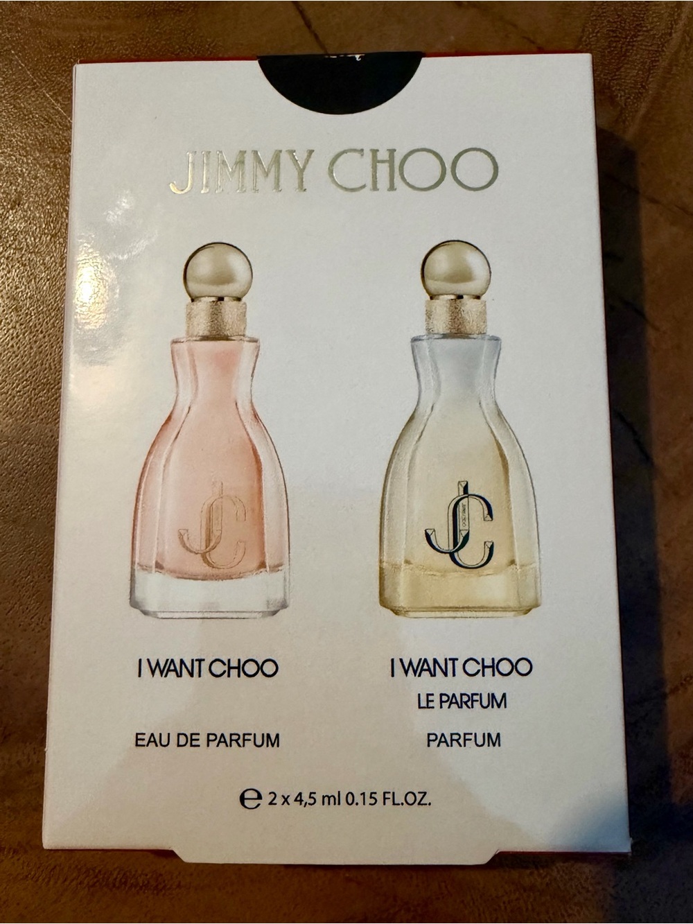 Jimmy Choo I Want Choo EDP + Le Parfum 2 x 0.15oz Mini Travel Gift Set Duo